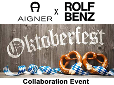 「AIGNER x ROLF BENZ Special Collaboration」
