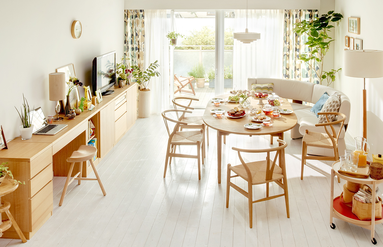 ①【新生活】 トータルコーディネート インテリア 家具 テーブル