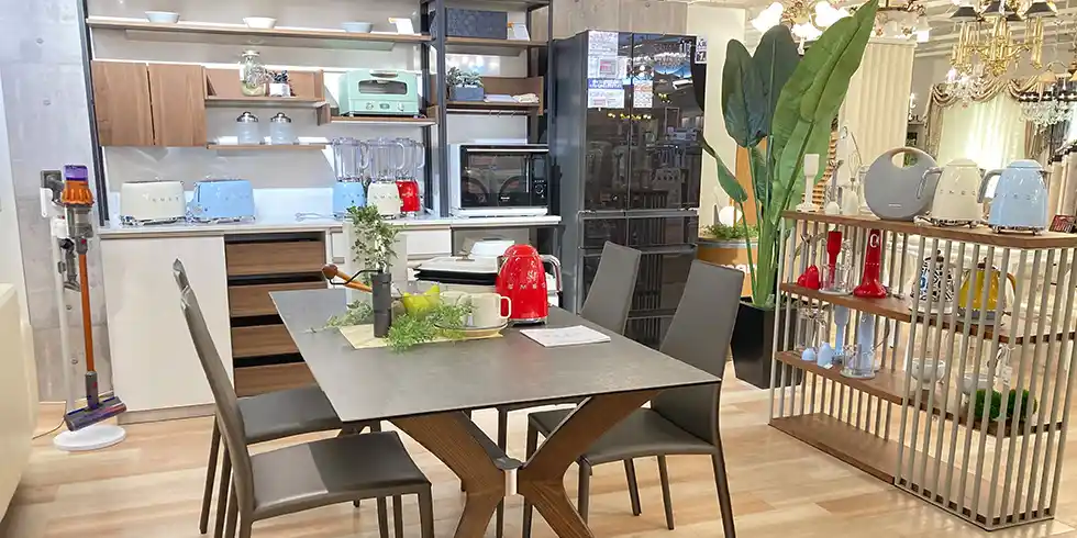 名古屋栄ショールーム キッチン収納フロア