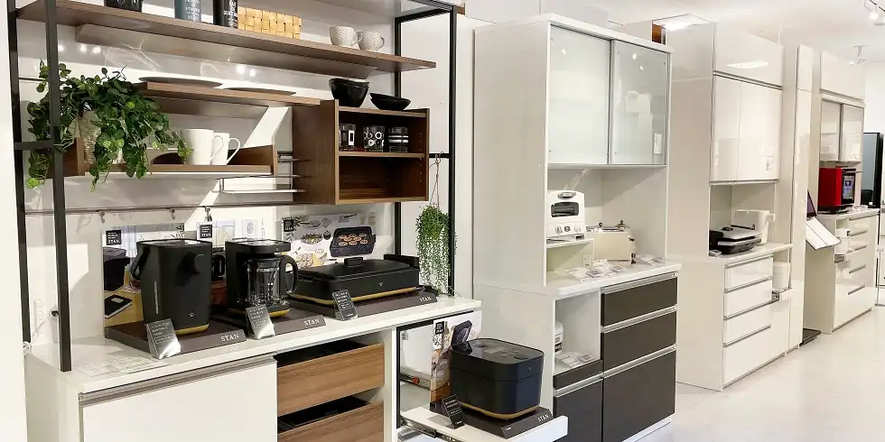 神戸ショールーム キッチン収納フロア