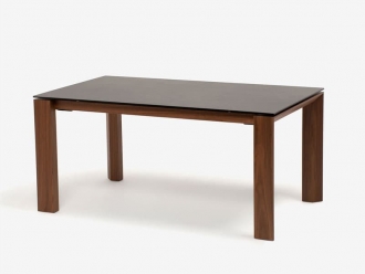 伸長式ダイニングテーブル「 Omnia CS/4058R」セラミックグレー/ウォールナット