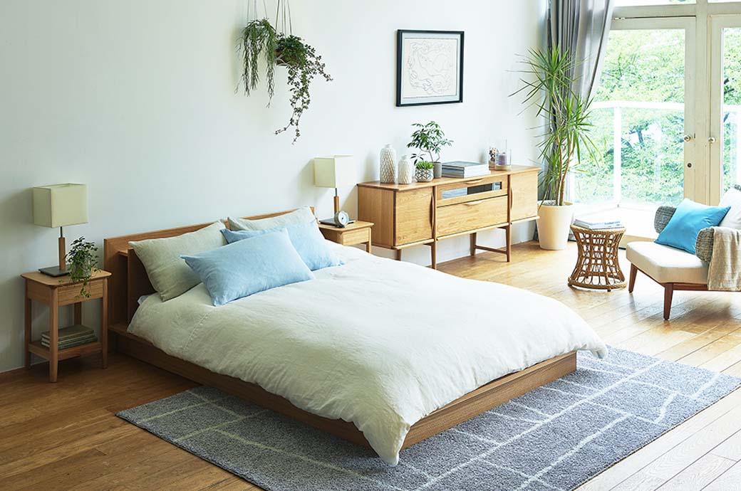 北欧スタイルでまとめた自然派ベッドルーム｜家具・インテリアの大塚家具