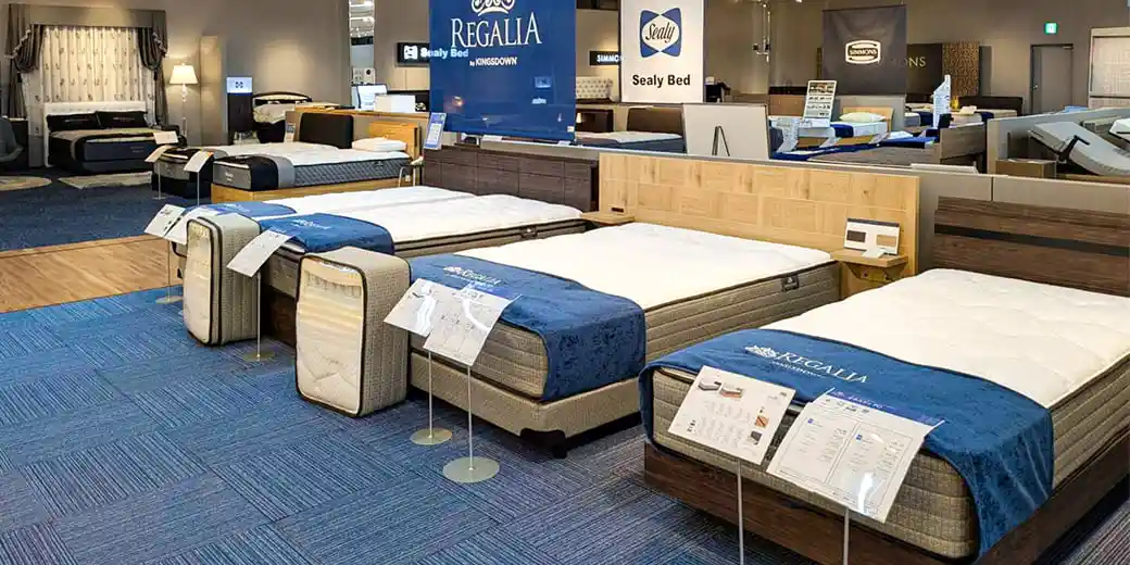 広島ショールーム ベッドフロア