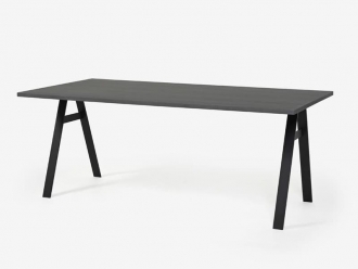 ダイニングテーブル「フィルプラス」長方形スチールA脚タイプ 