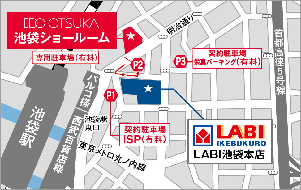 駐車場の地図