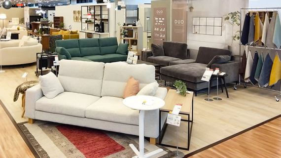 ファブリックソファ