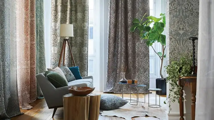 Morris Design Studio カーテン　大塚家具　IDC 川島織物 Morris Design Studio カーテン 大塚家具 IDC 川島織物