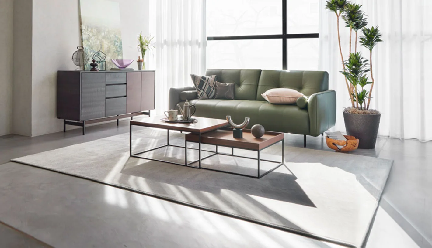 リビングテーブルのコーディネート例