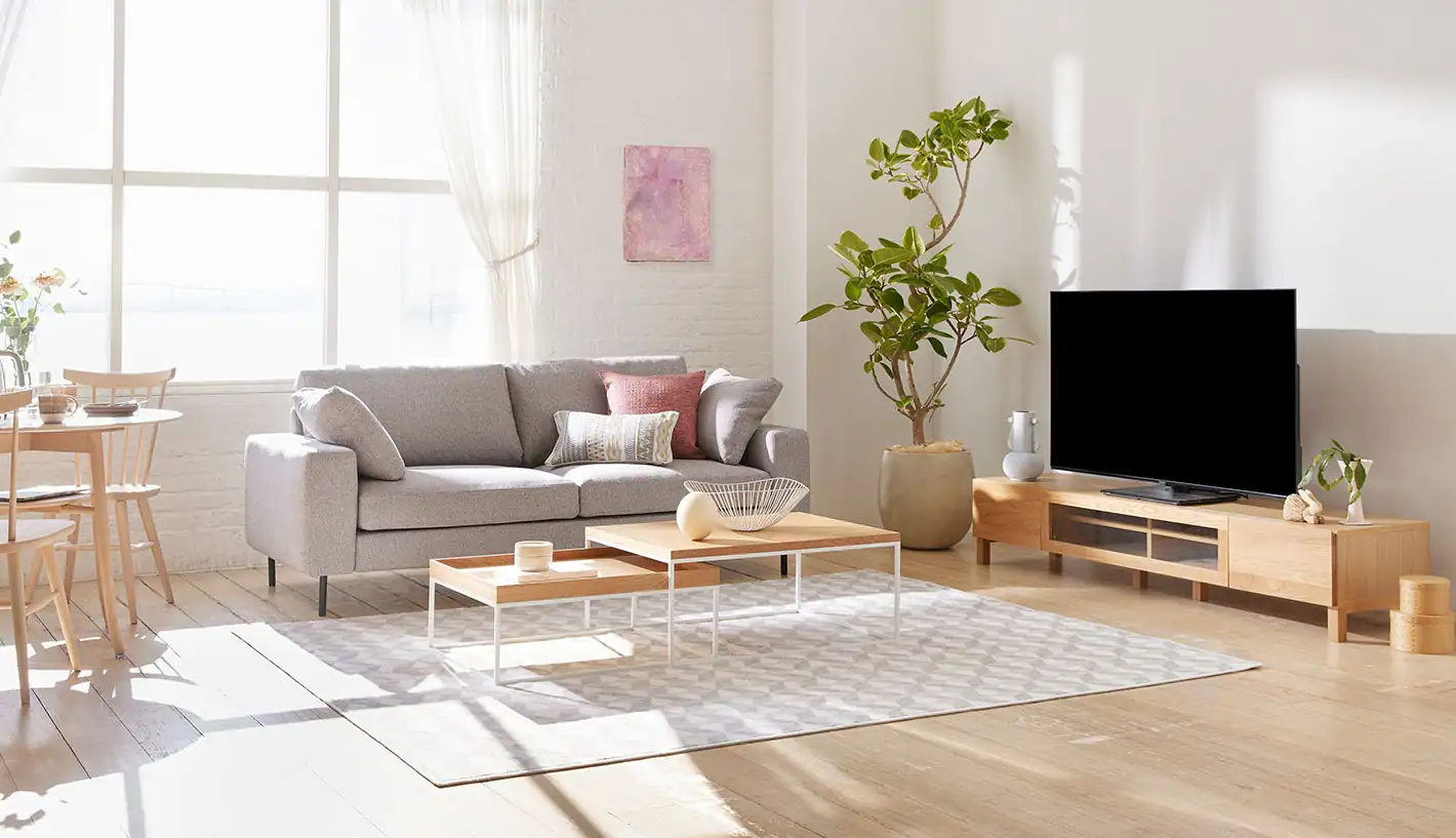 テレビボードのコーディネート例