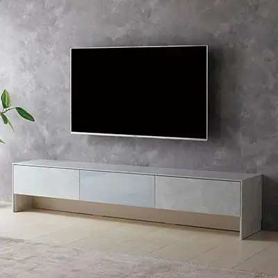 ホワイト色のテレビボード