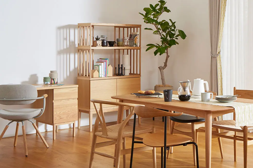 ナチュラルスタイルのコーディネート例